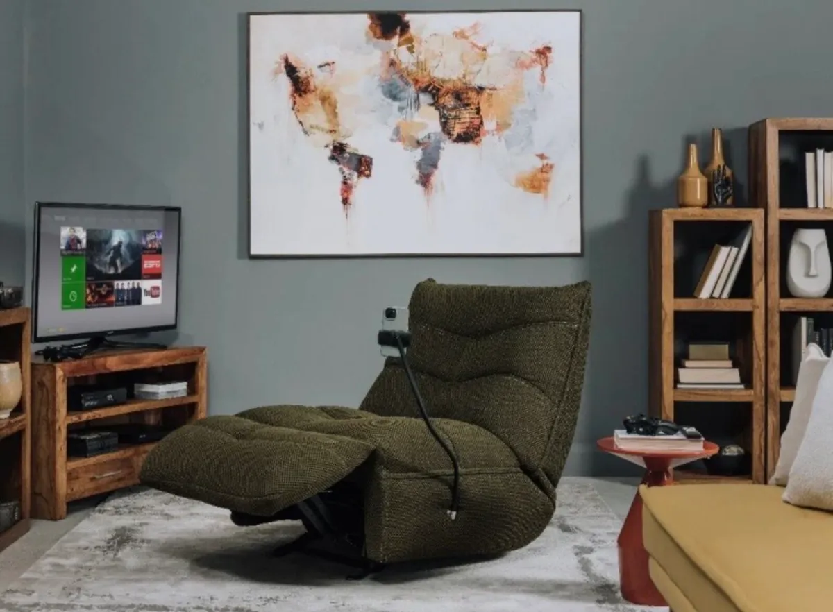 Green Gliding Gaming Chair - from EZ living - Image 1