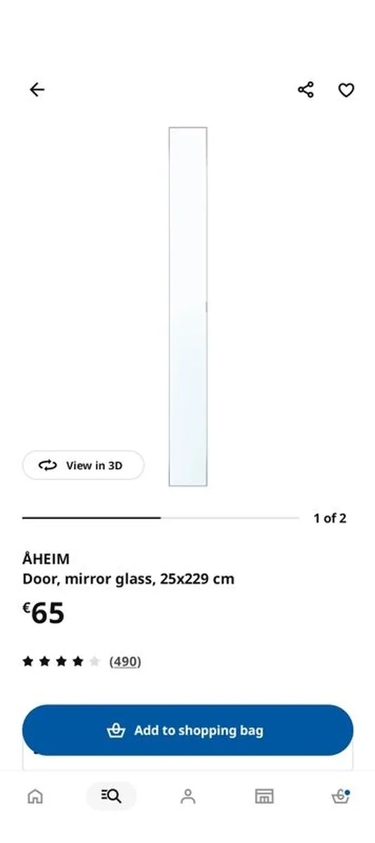 mirror glass door