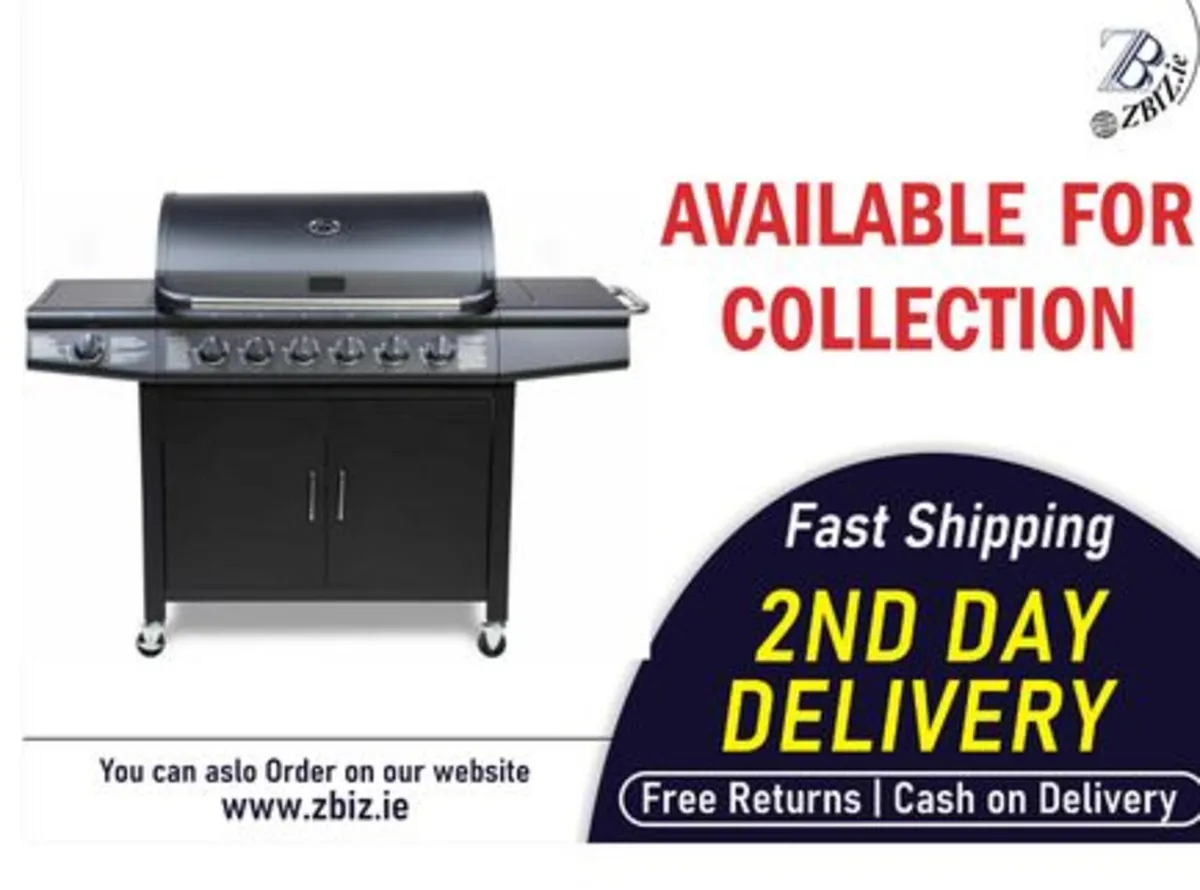 Deluxe 7 Burner Gas Grill for Garden Parties - Image 1