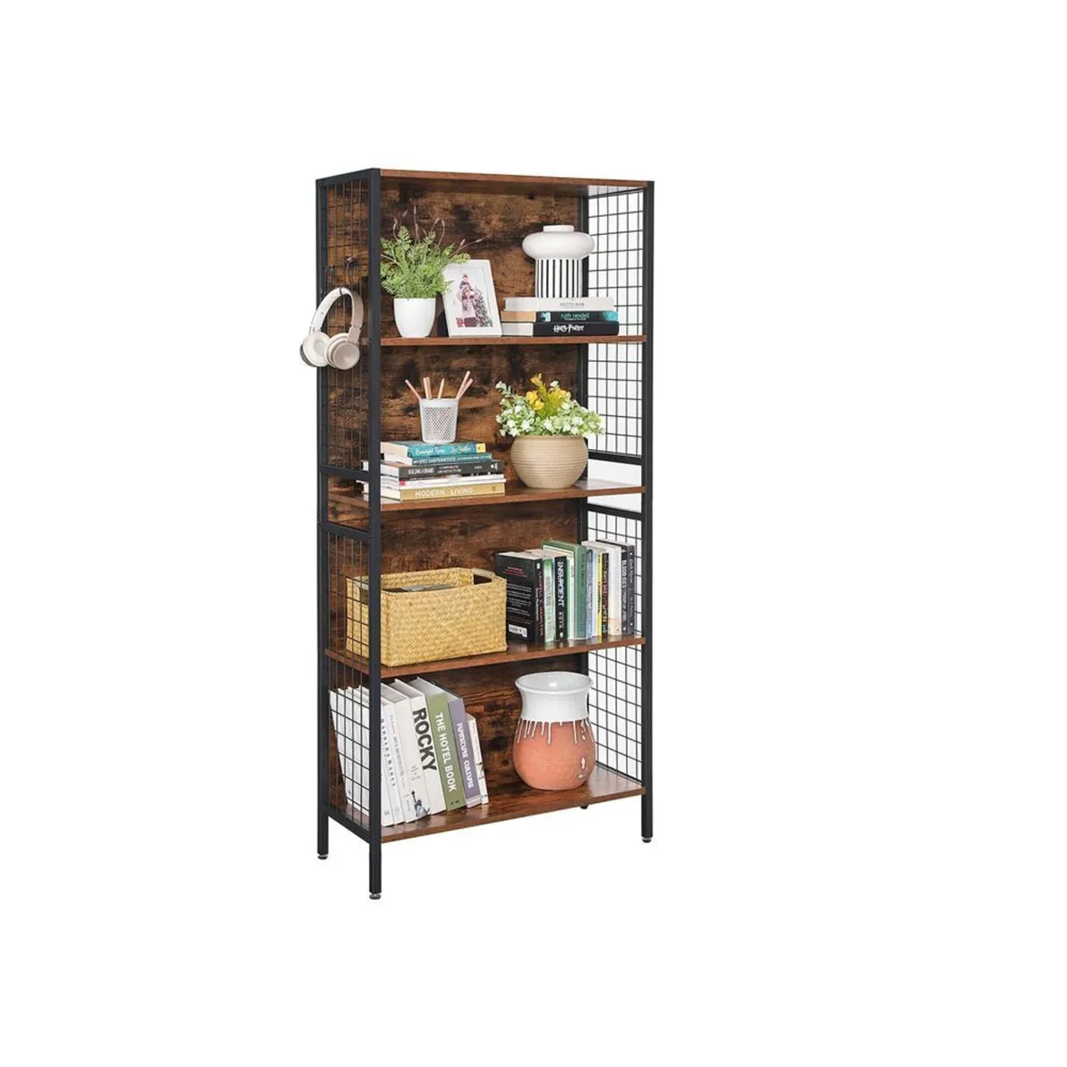 Rustic Bookcase 4 shelves - Image 2