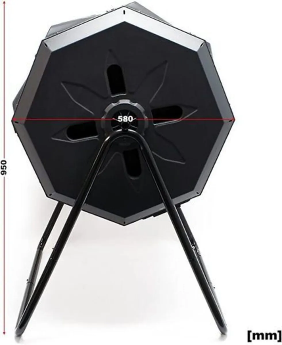 Drum Composter 160 Litre Rotatable Compost Garden - Image 2