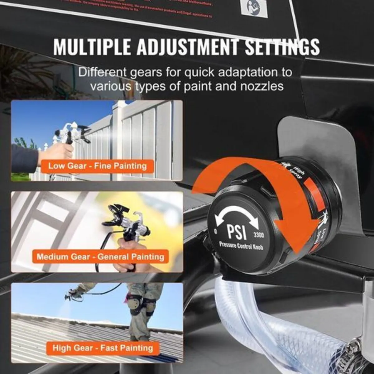 Stand Airless Paint Sprayer, 950W 3000PSI High Eff - Image 2
