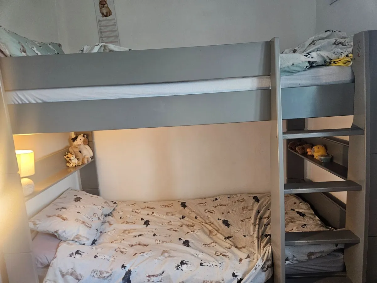 Solid grey bunk beds - Image 1