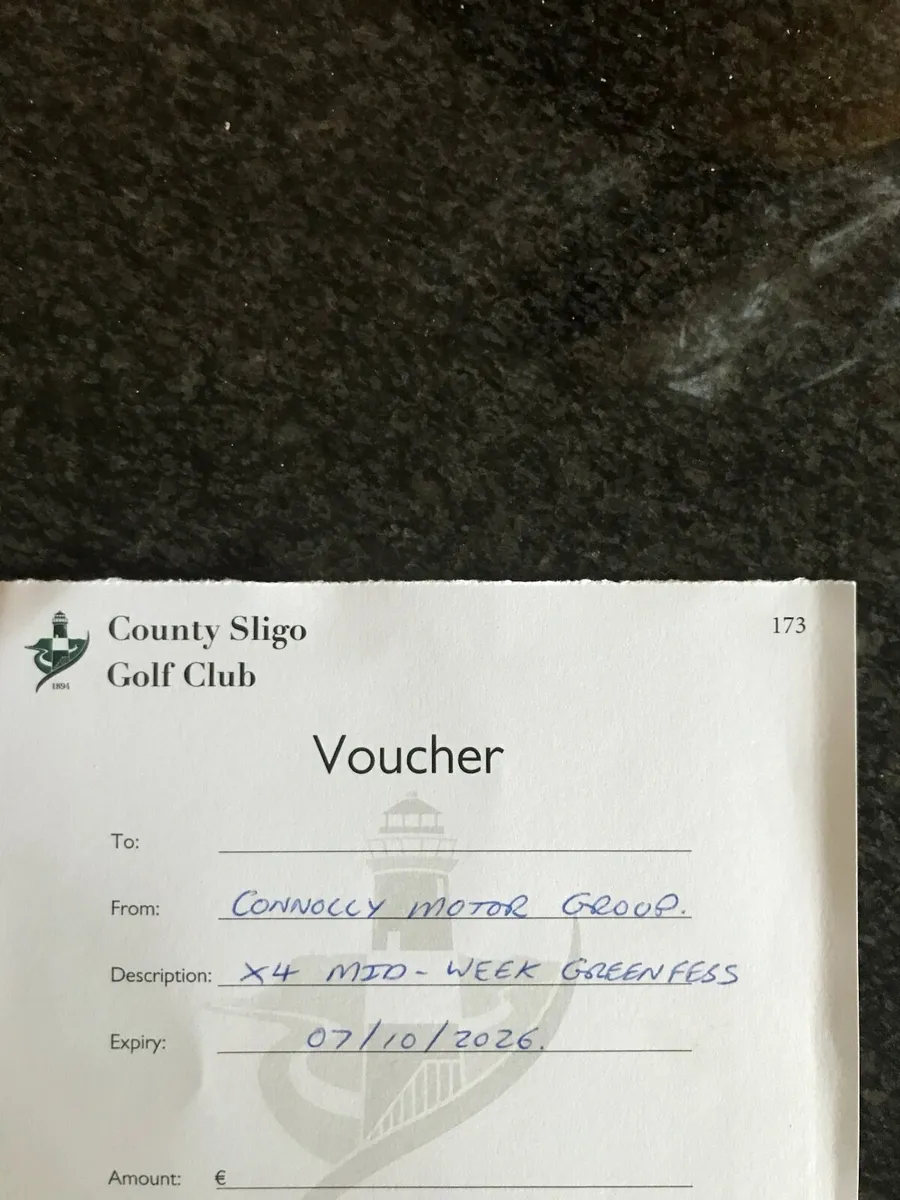 Voucher for Golf County Sligo Golf Club
