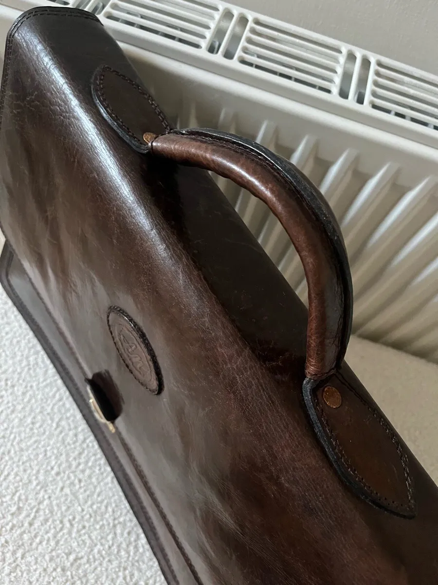 Leather brief case - Image 2