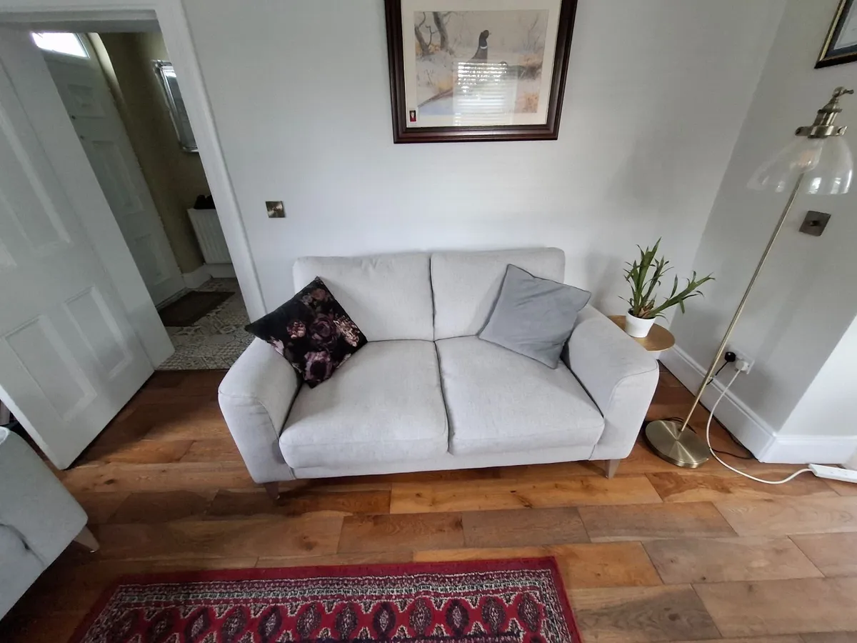 2 seater and chair - Image 1