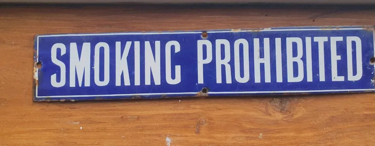 Enamelled sign Smoking Prohibited - Image 1