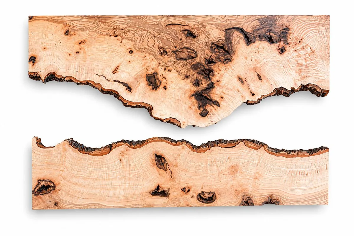 Epoxy River Ash Burl & Olive Wood Slab Sets - Image 4