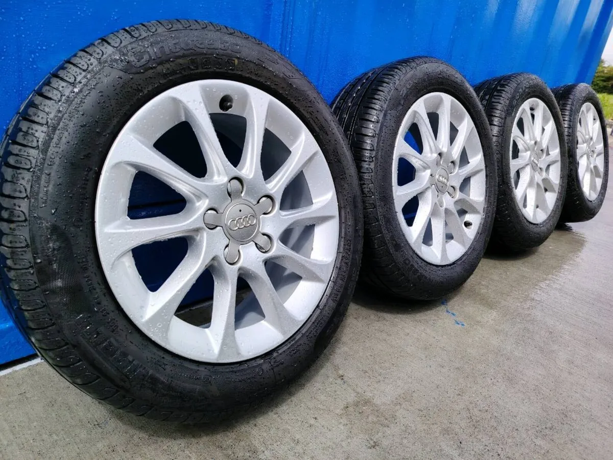 Audi alloy wheels on Pirelli tyres - Image 1