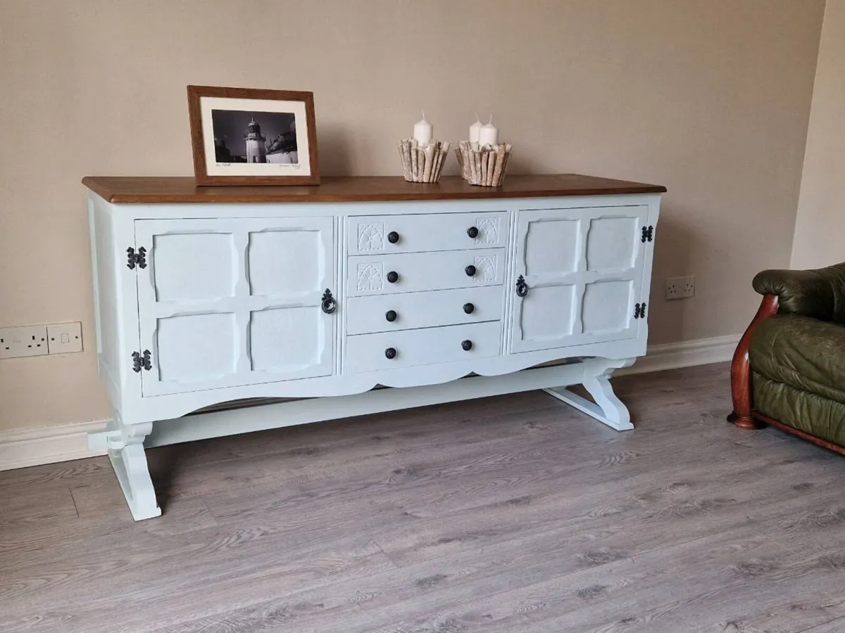 Large cupboard chest tv stand - Image 1