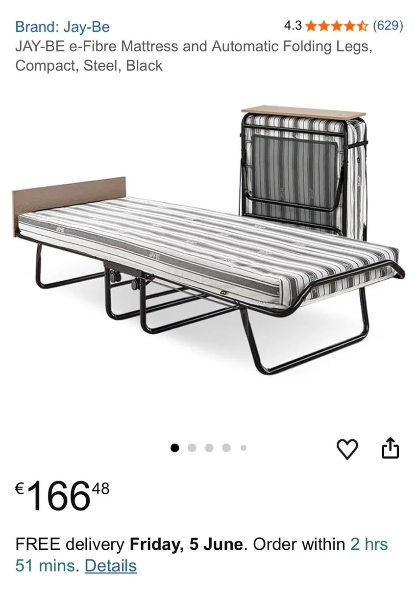 Brand new folding bed - Image 2