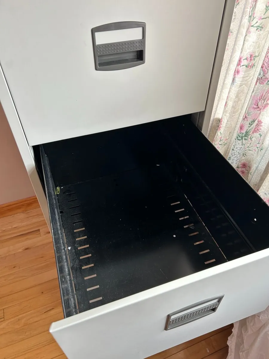 Grey Metal Filing Cabinet – 4 Drawer Storage Unit - Image 2
