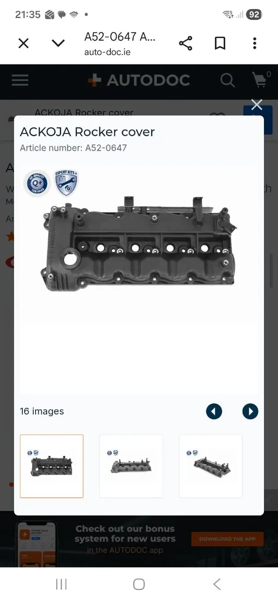 Car part - hyundai ix35 rocker cover - Image 2