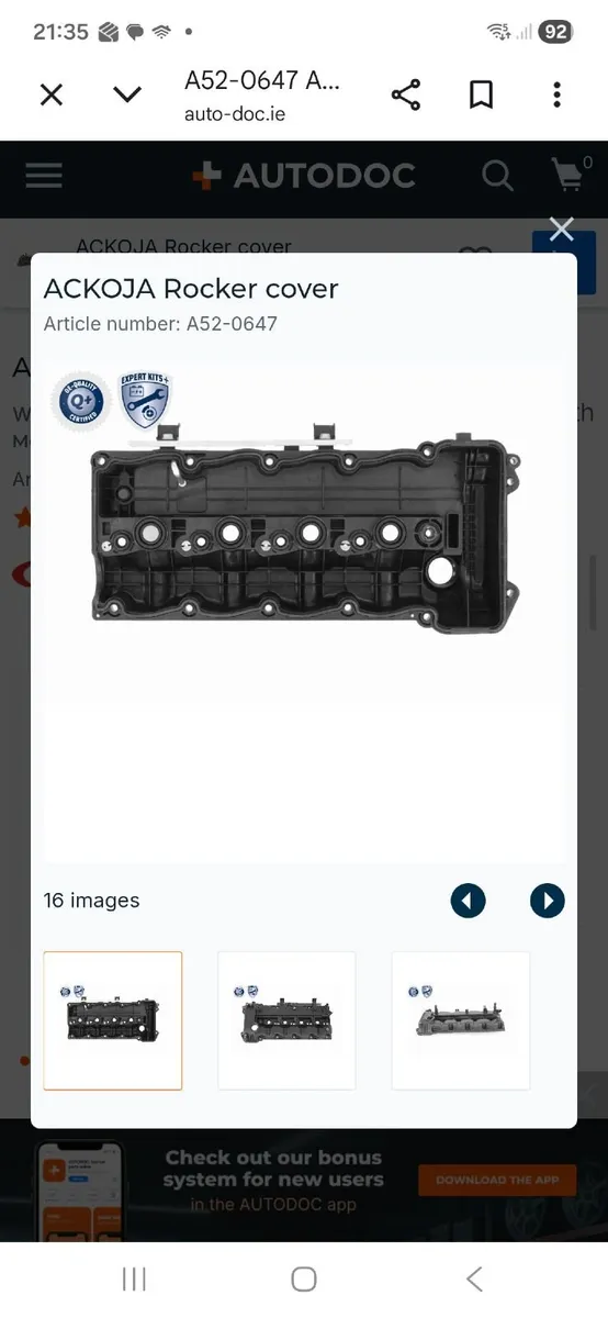 Car part - hyundai ix35 rocker cover - Image 3