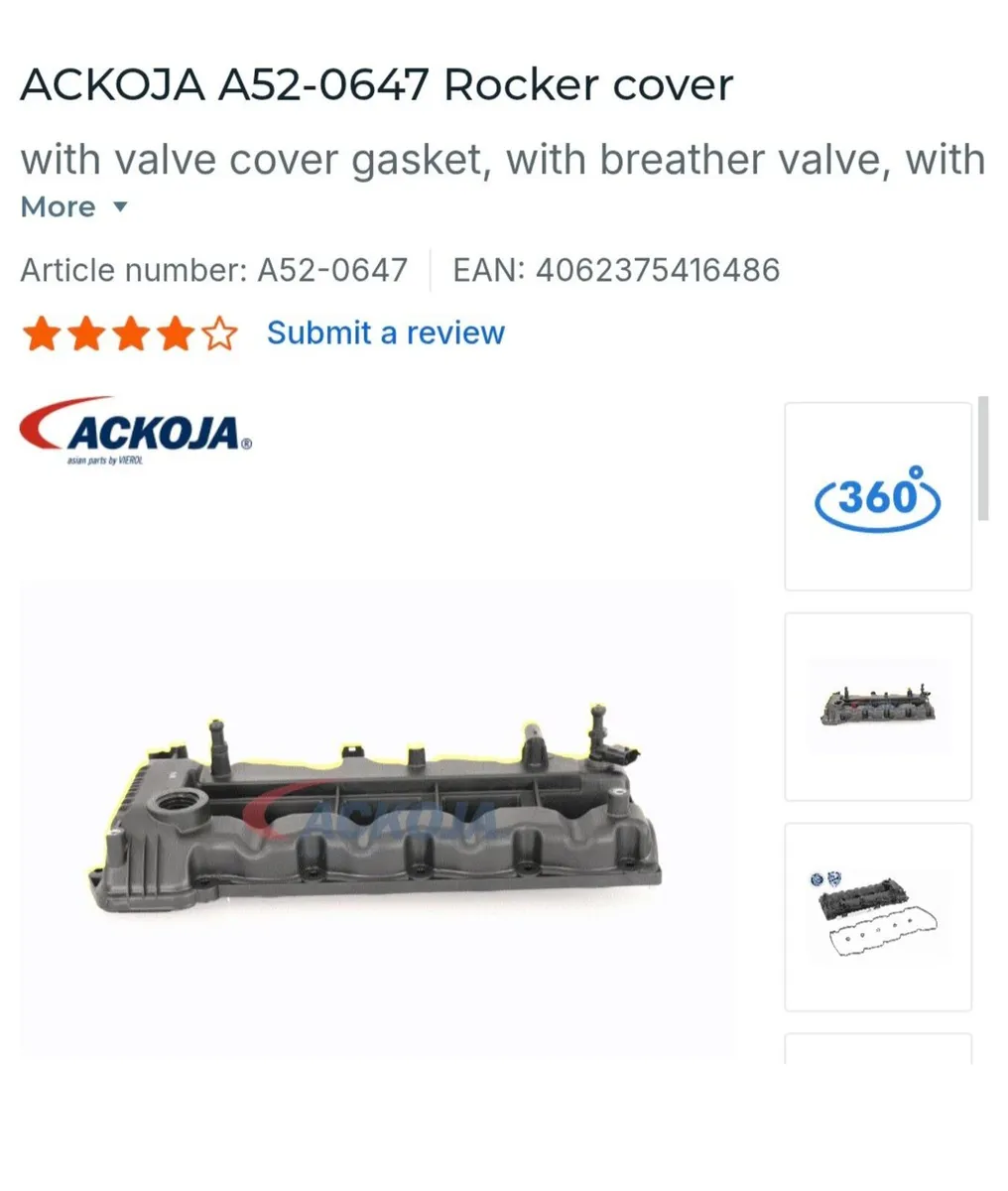 Car part - hyundai ix35 rocker cover - Image 1