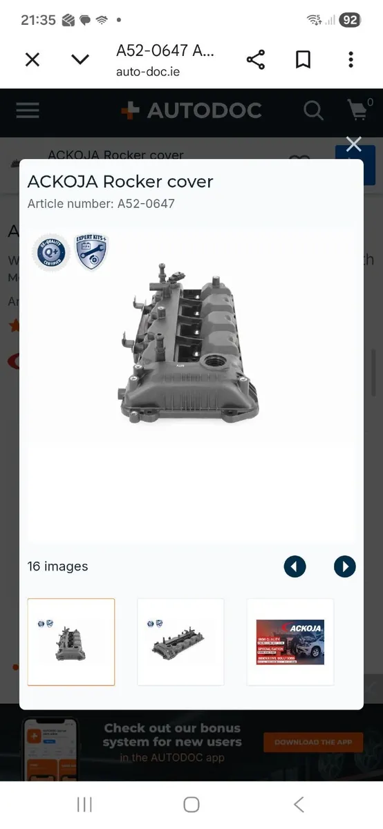 Car part - hyundai ix35 rocker cover - Image 4