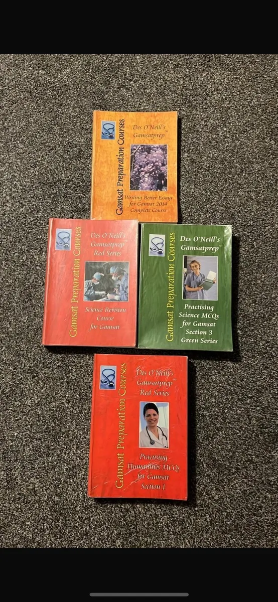 Des O’Neill Gamsat Preperation Course books