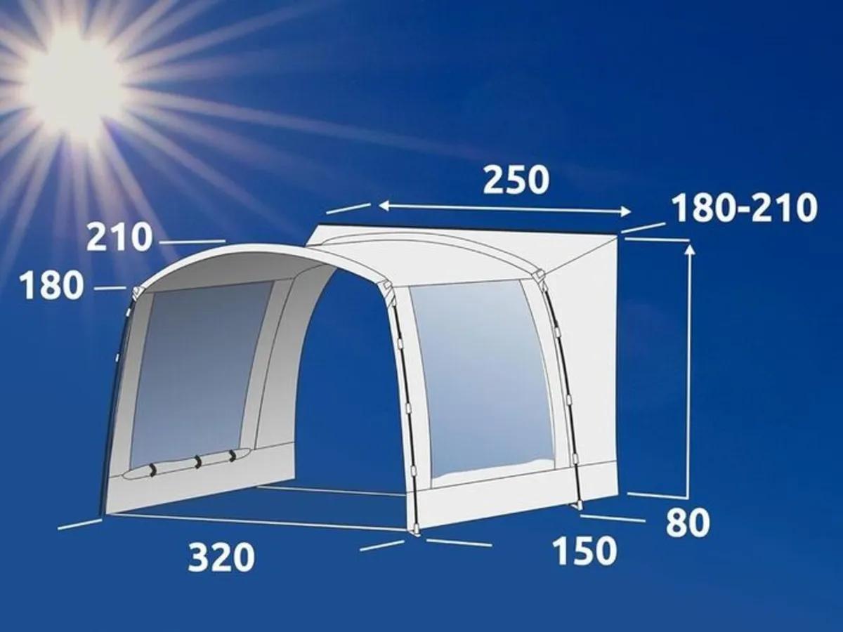 Awning for Bus Van Camper 320 UV 50+ Sun Ca - Image 2