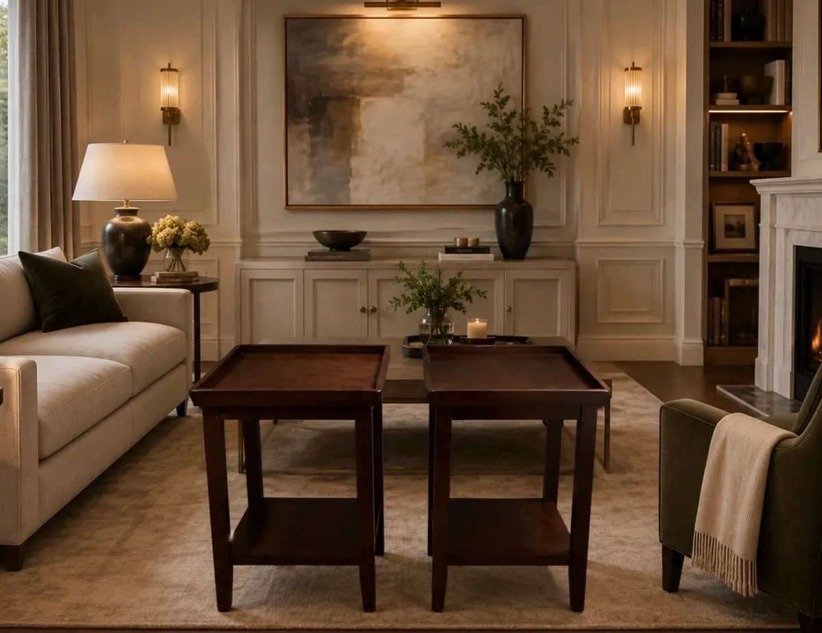 Mahogany Side Tables - Image 1