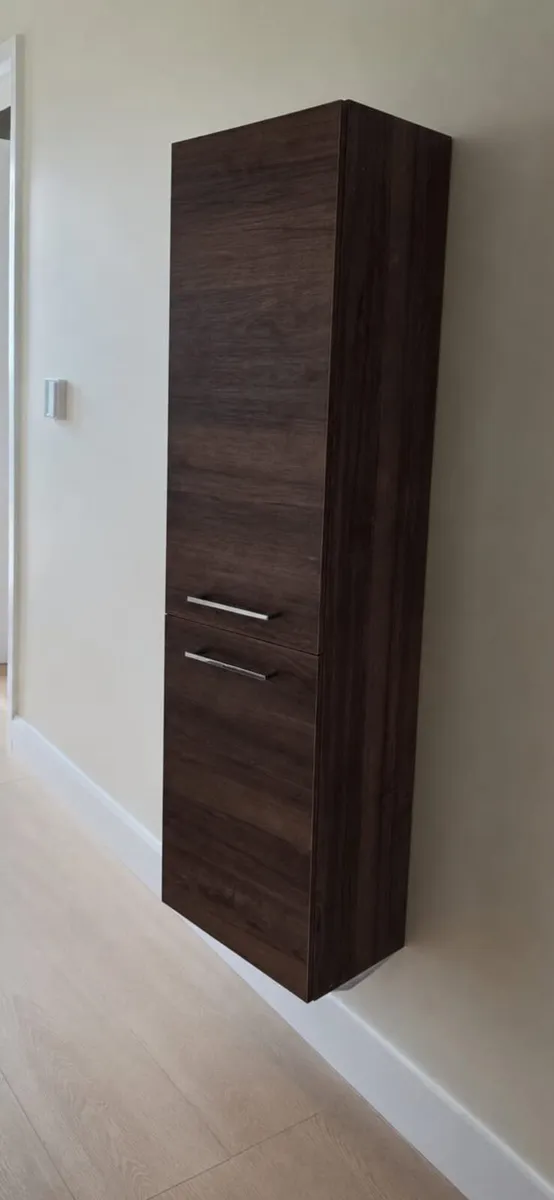 Wall Hung Bathroom Storage Tall Boy - Image 1