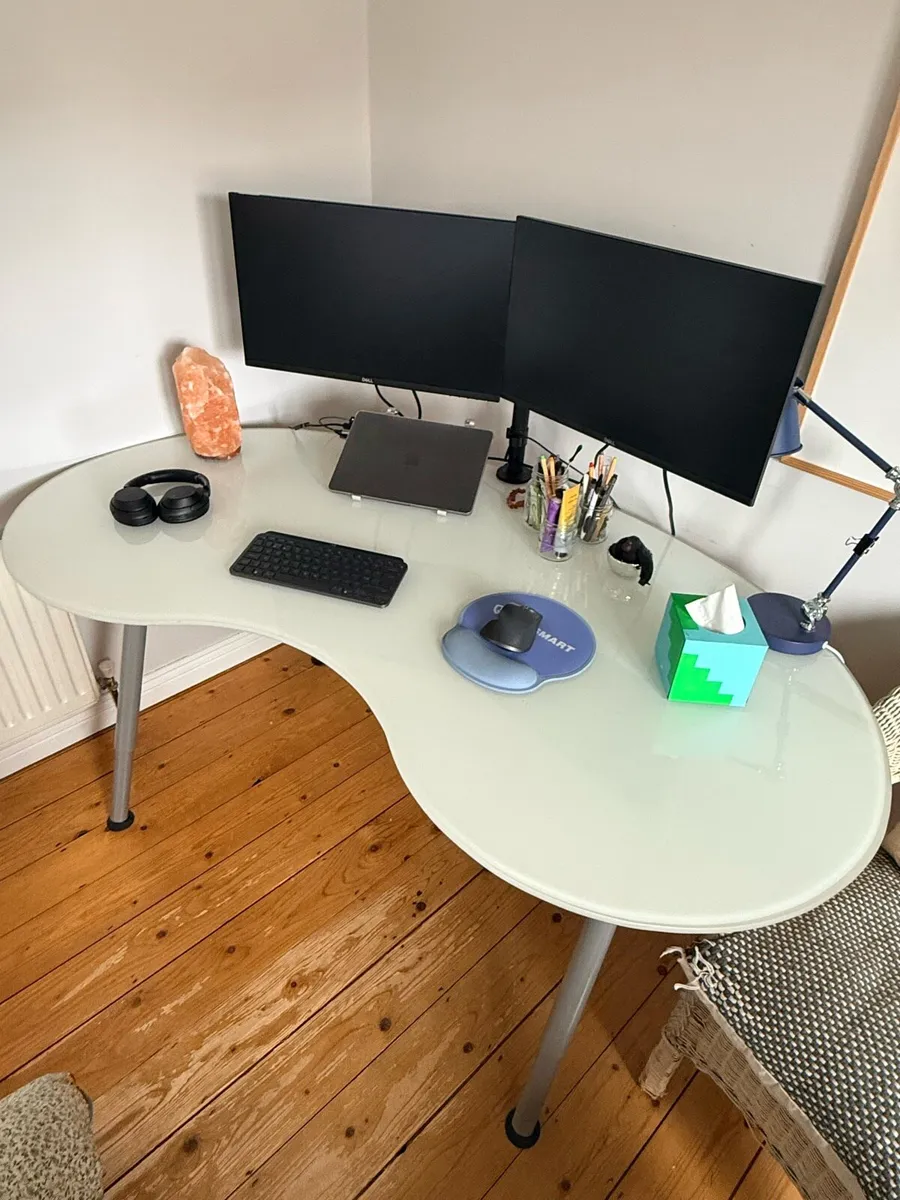 IKEA Galant Glass Corner Desk - Image 2