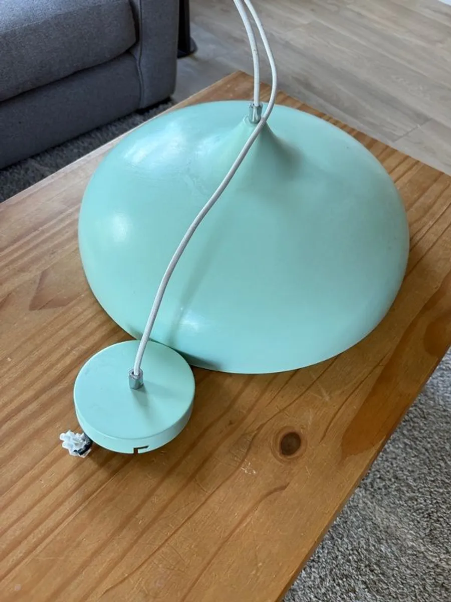 Dar Lighting Mint Green Pendant Ceiling Light - Image 1