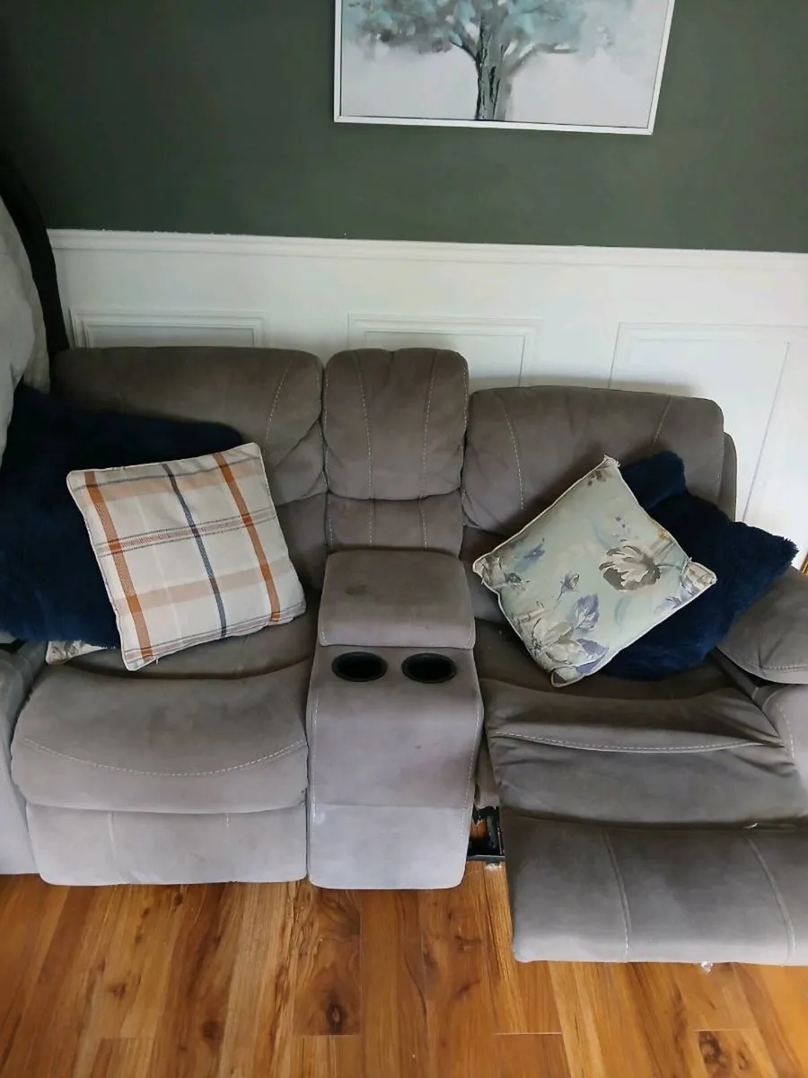 2 seater recliner in Grey