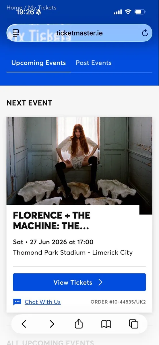 Florence and the Machine tickets x2Limerick