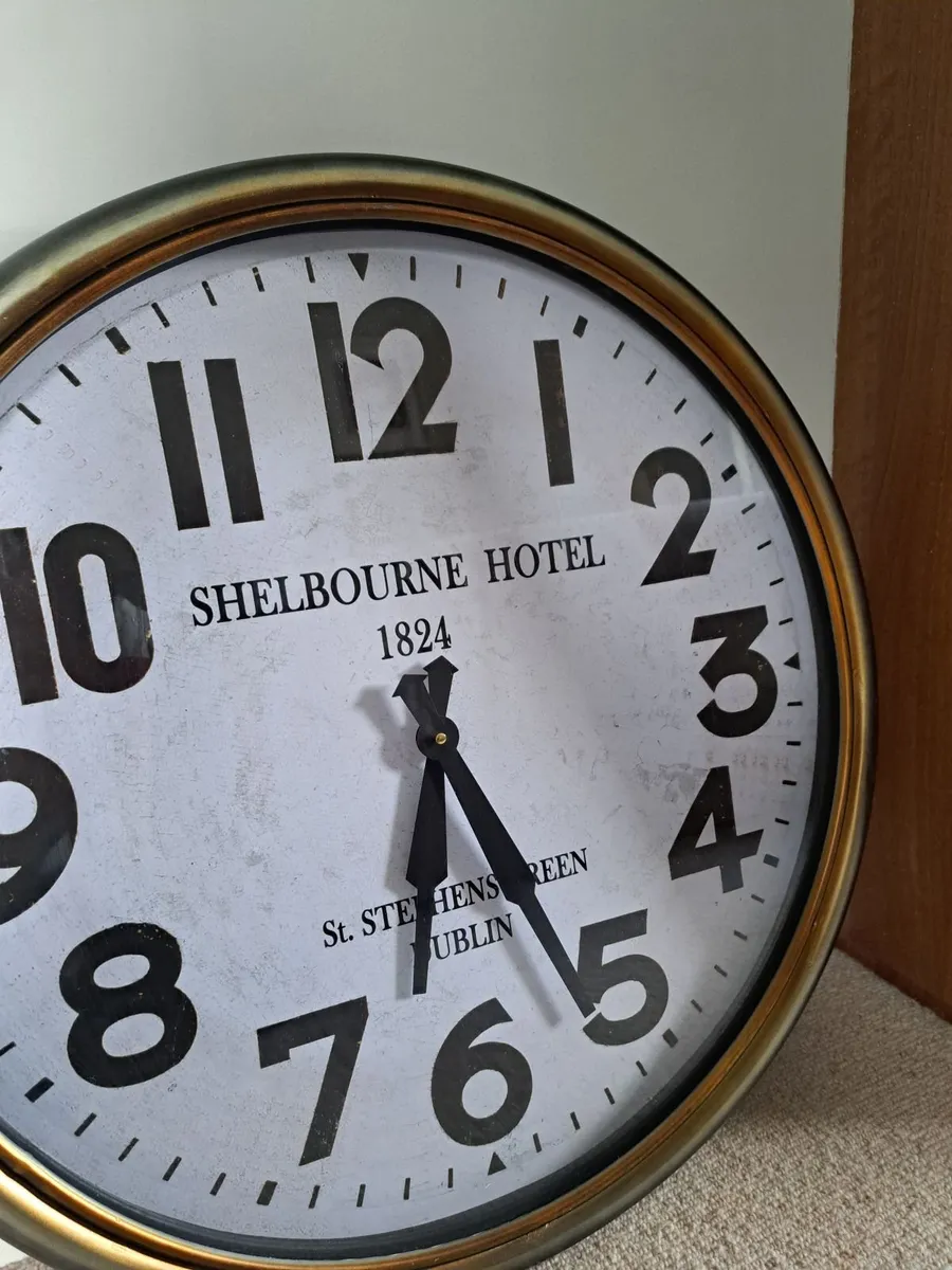 Large Wall Clock Shelbourne Hotel Dublin - Image 1