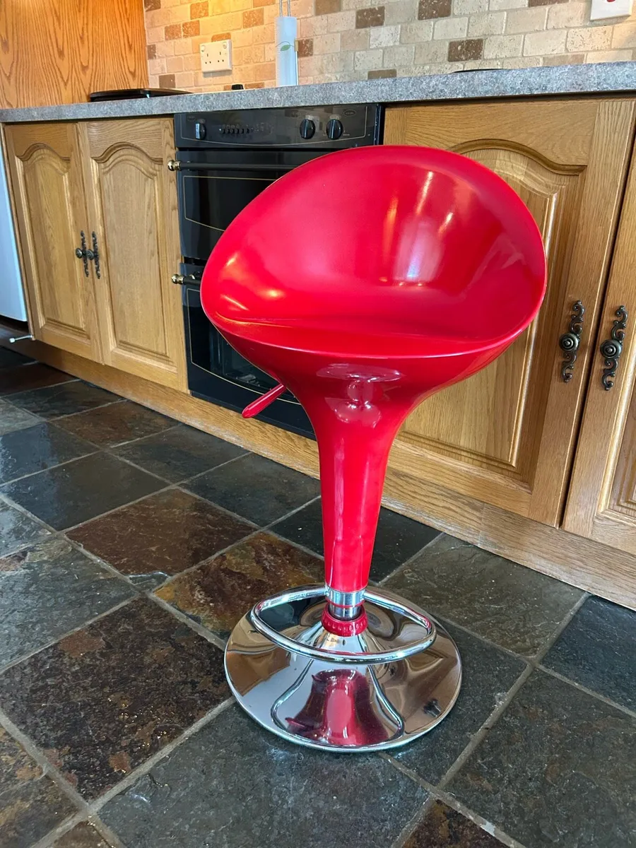 Breakfast Red Bar Stool - Image 2
