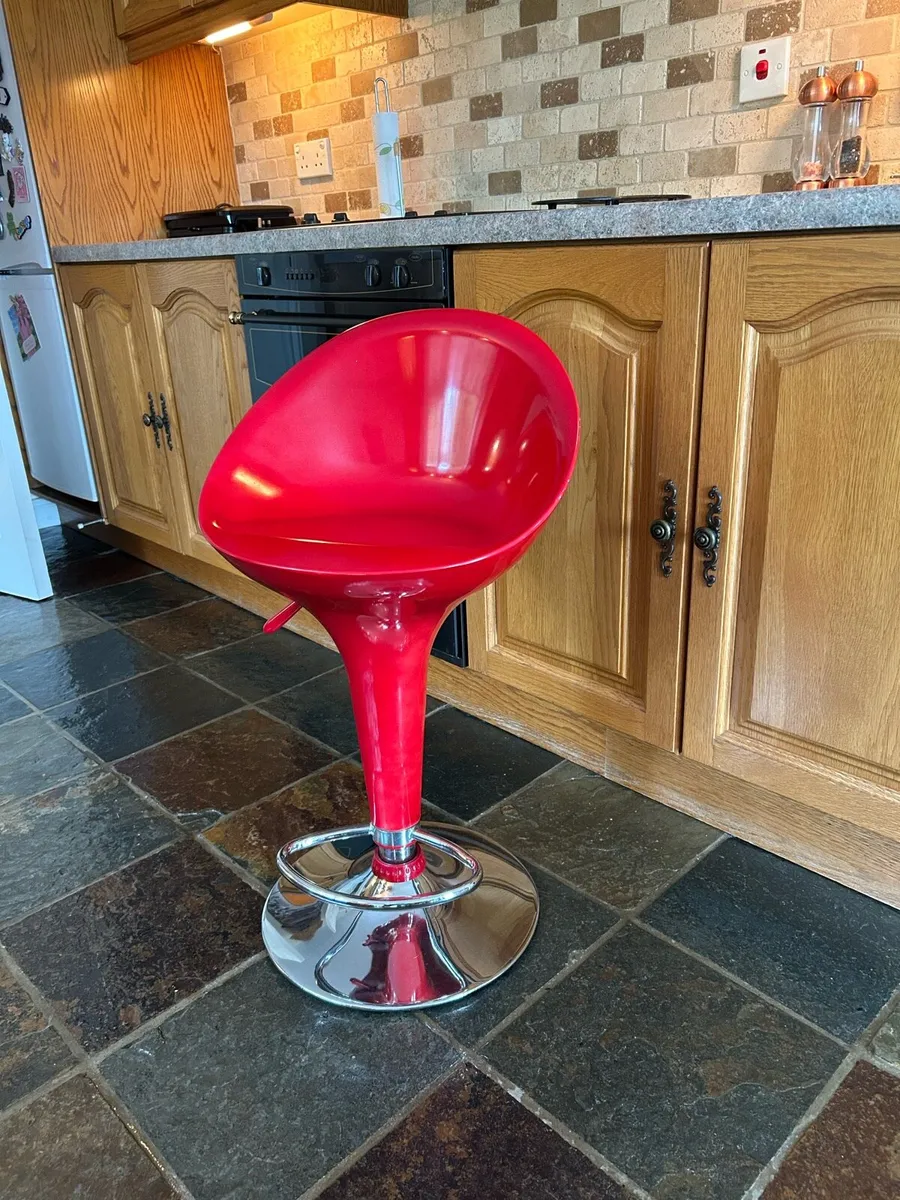 Breakfast Red Bar Stool - Image 3