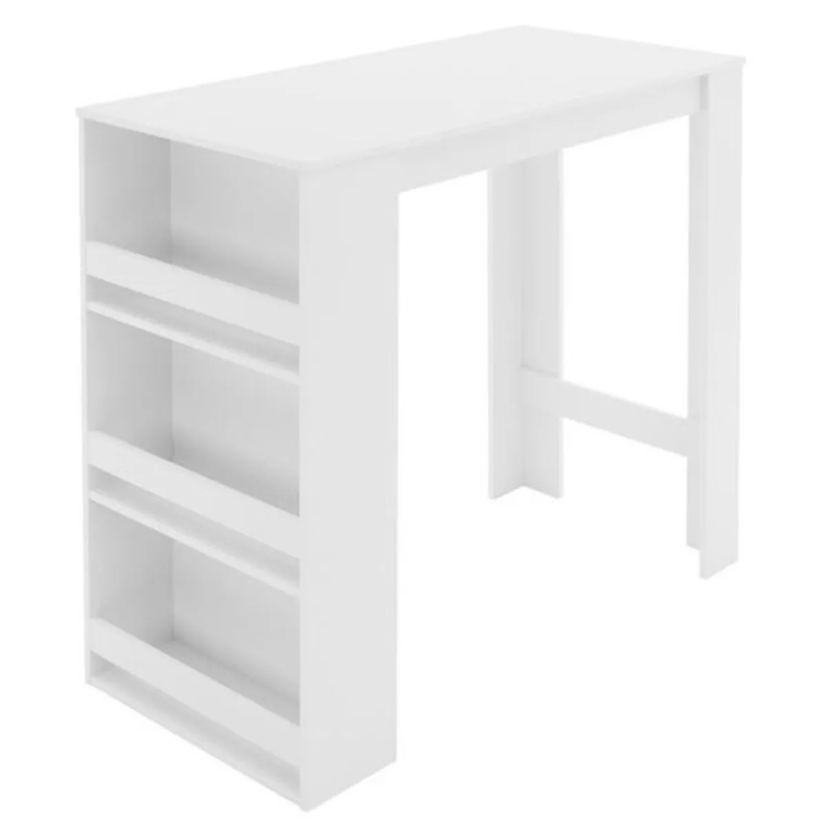 .Bar Table with Storage Shelves – Sonoma Oak or Wh - Image 3