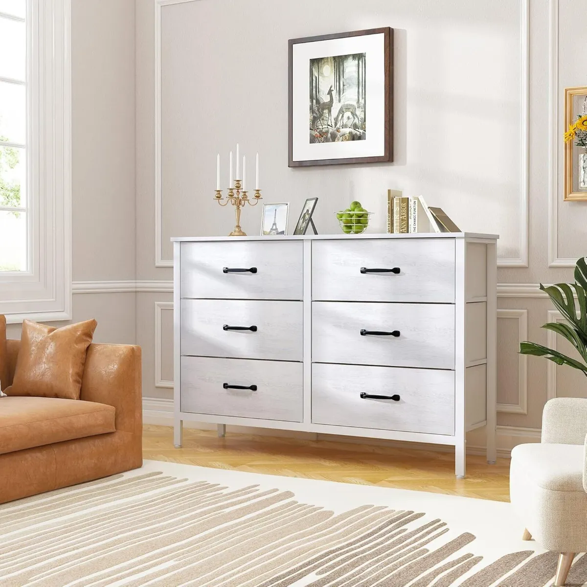 Chest of Drawers Bedroom TV Stand Cabinet with - Image 2