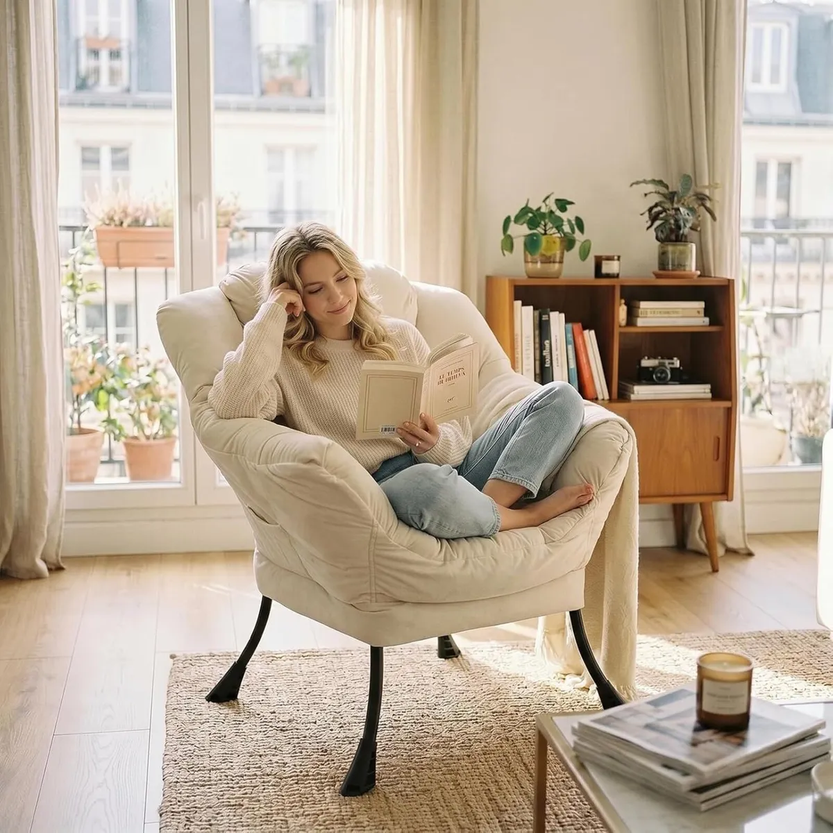 Armchair for Living Room Bedroom Comfy Reading - Image 2