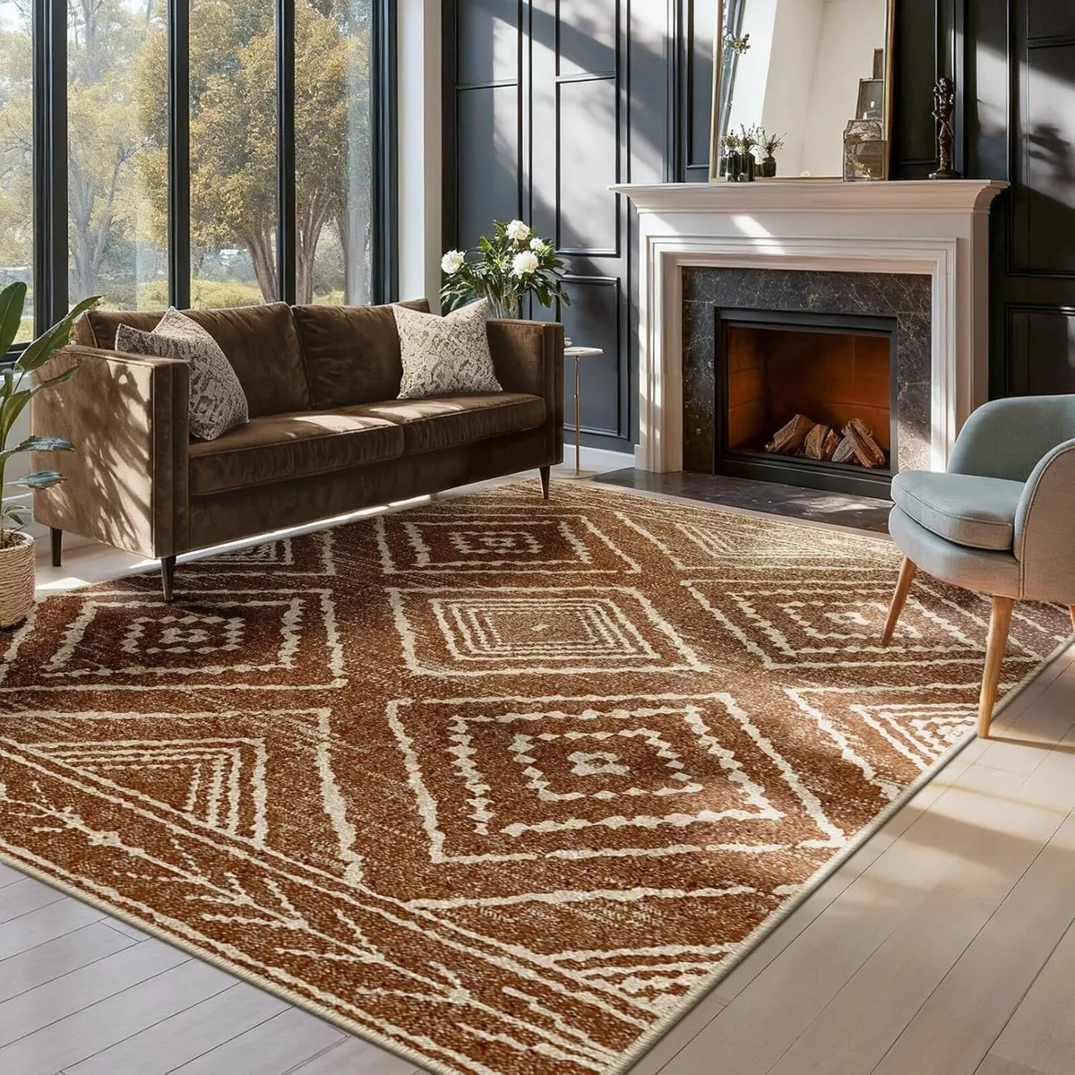 Machine Washable Rugs Living Room 90x150 cm - Image 1