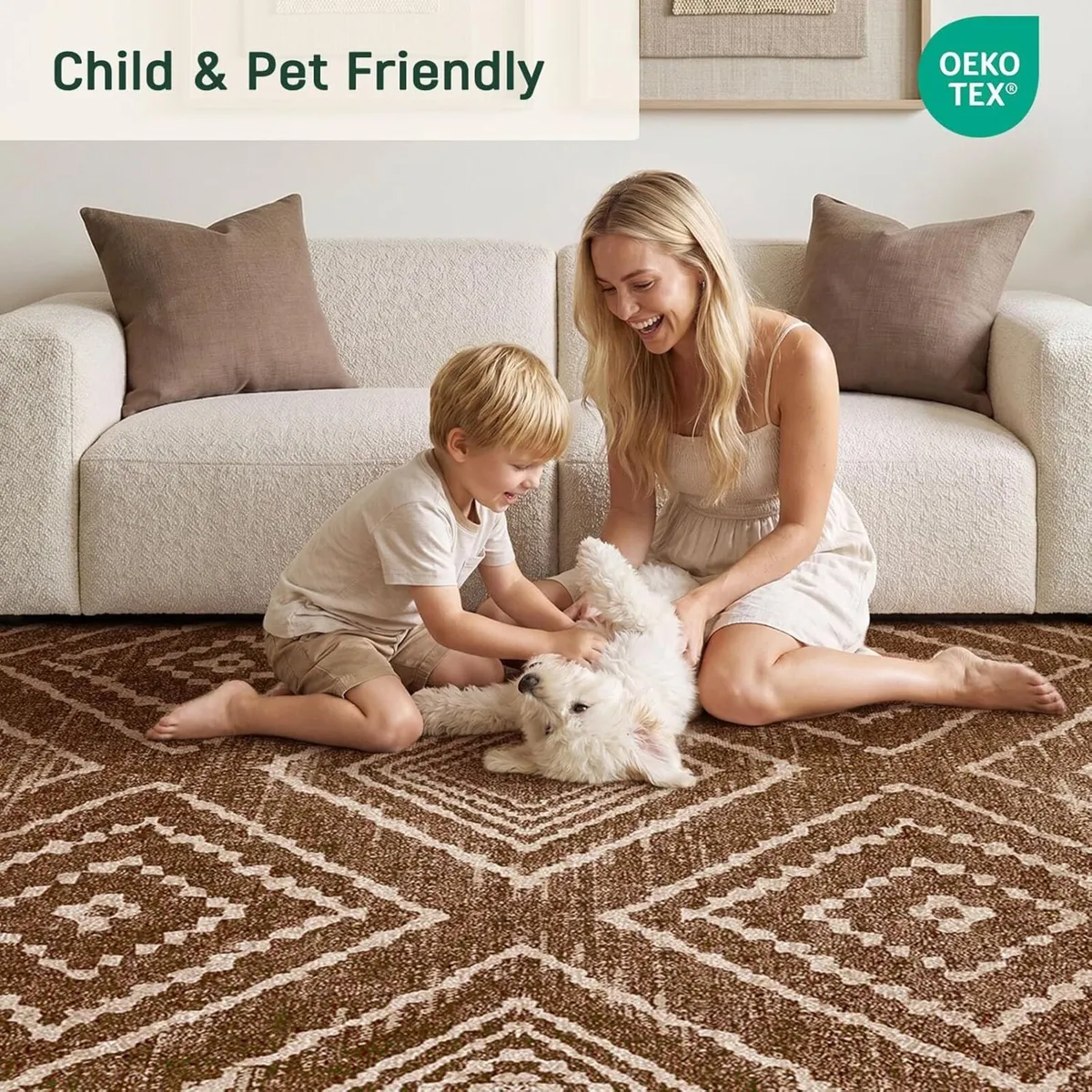 Machine Washable Rugs Living Room 90x150 cm - Image 2