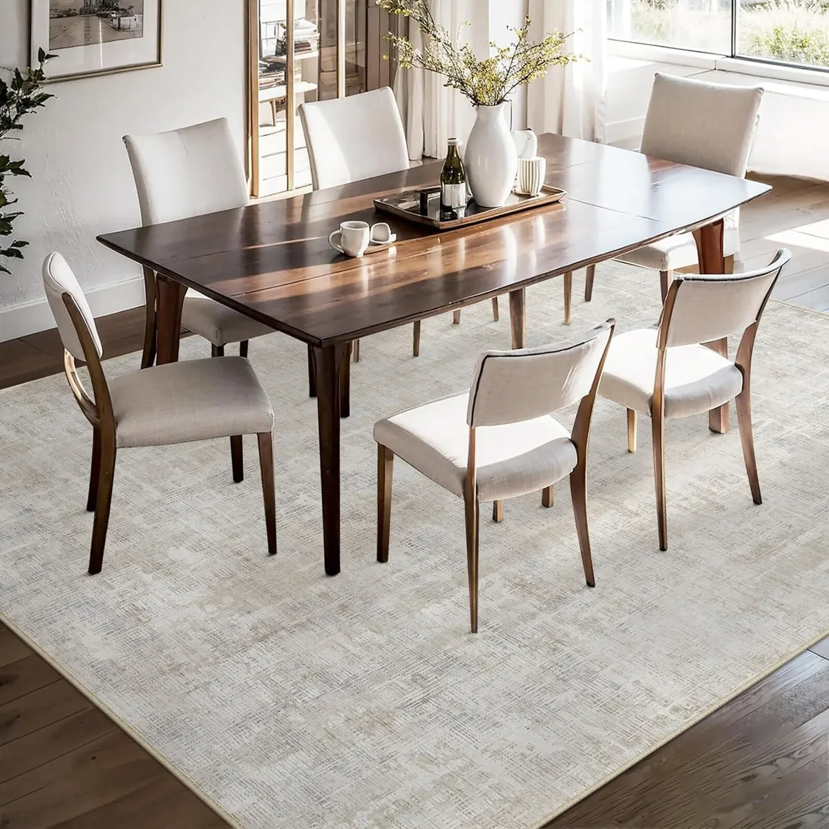 Rugs Living Room Beige Grey Area Rug 200x300cm - Image 3