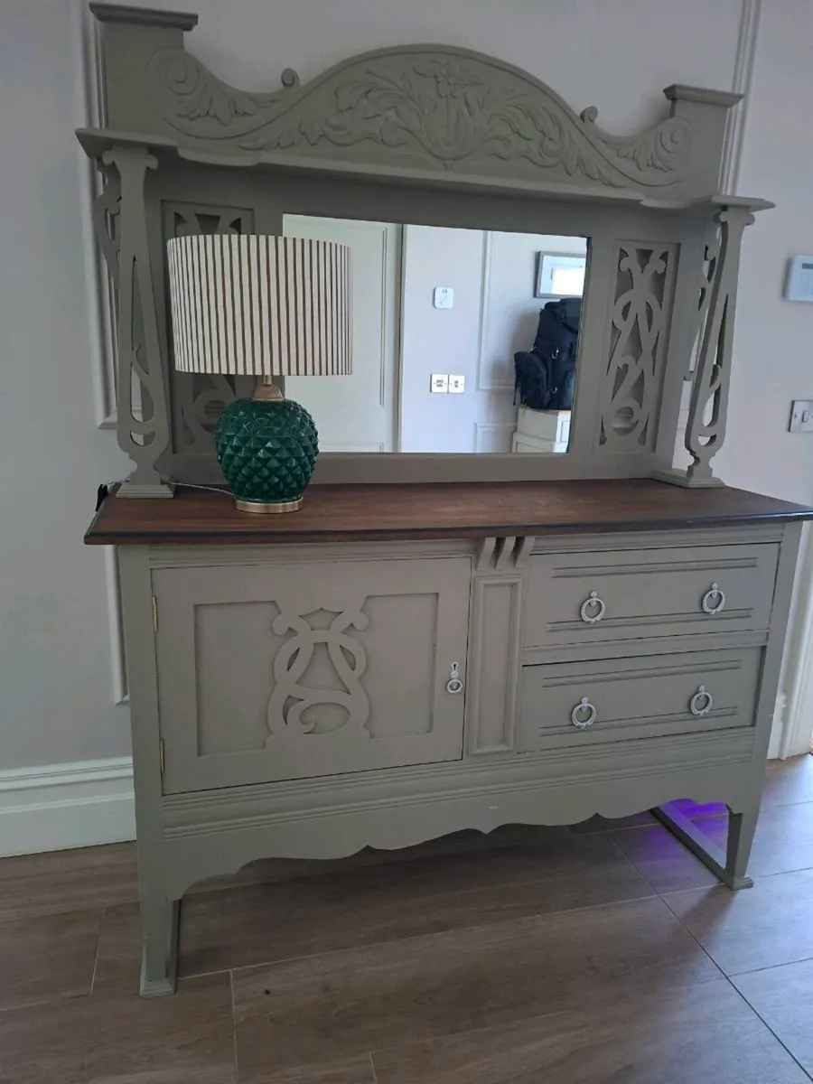 Late Victorian to Edwardian sideboard/dresser - Image 1
