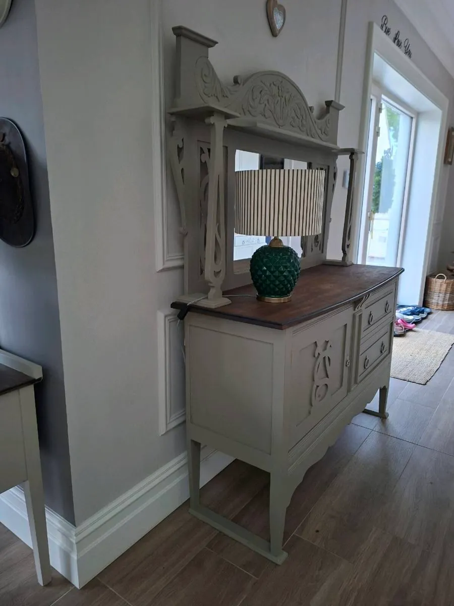 Late Victorian to Edwardian sideboard/dresser - Image 2