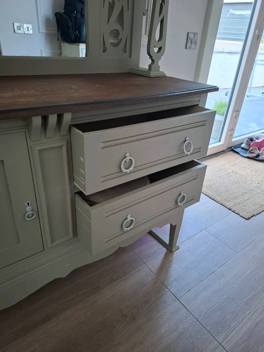 Late Victorian to Edwardian sideboard/dresser - Image 4