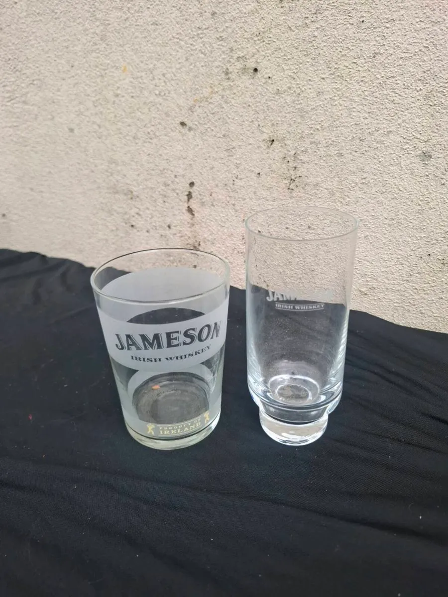 2 jameson whiskey glasses postage possible - Image 1