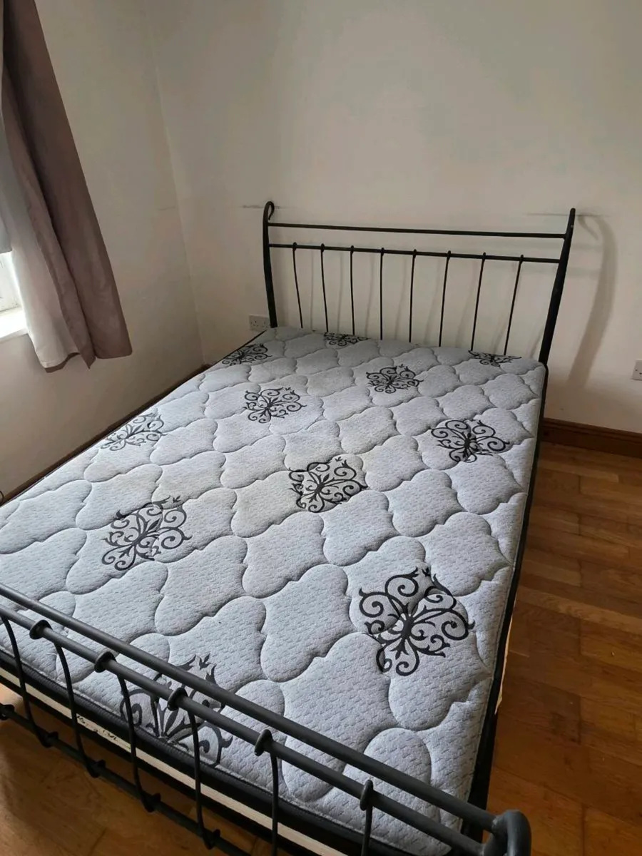 double bed and mattress