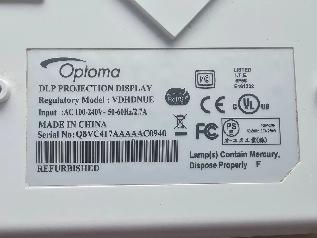 3D Projector DLP Optoma FHD 1080p Full HD - Image 3