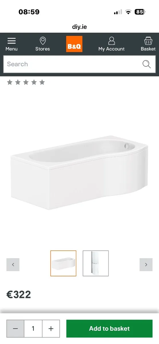 Cooke and Lewis Bath - Image 1