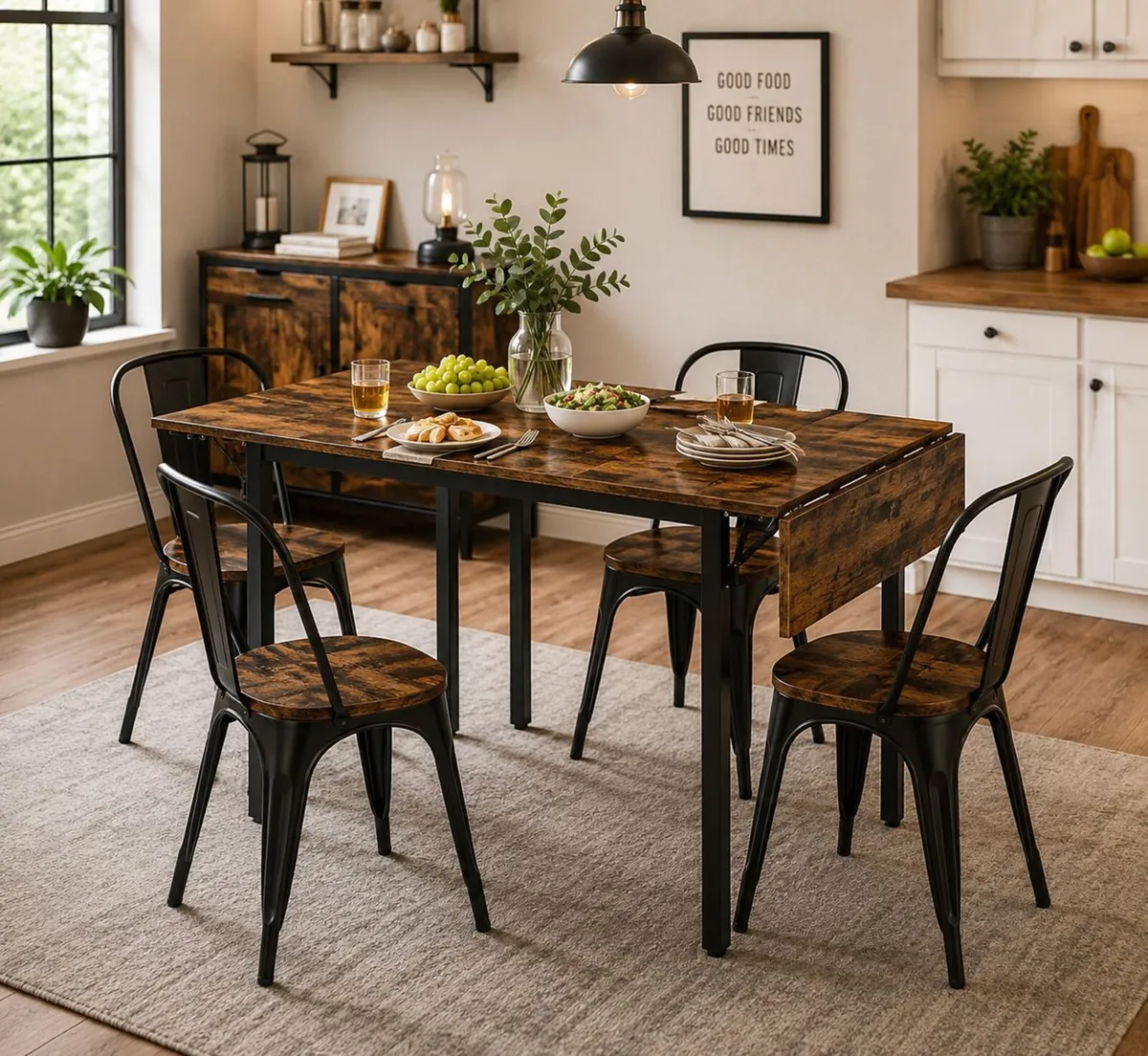Dining Table for 4 People foldable - Image 1