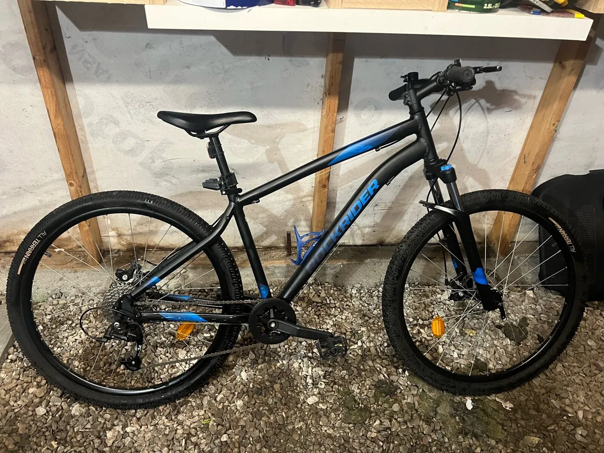 RockRider 27.5” MountainBike ST-120 Black/Blue - Image 1