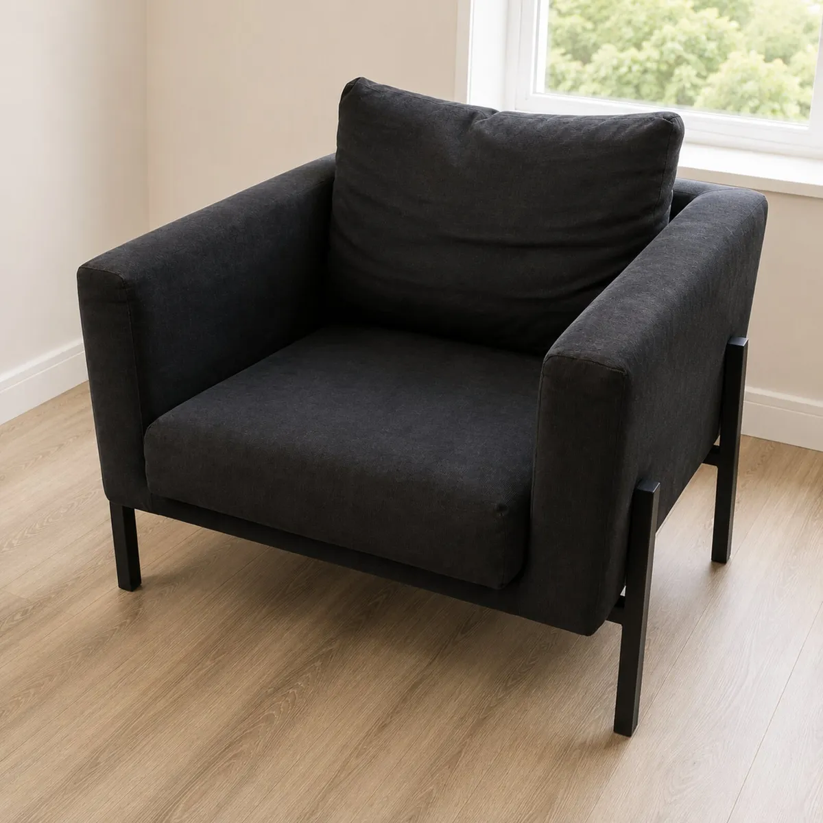 IKEA Armchair / Lounge Chair - Very Dark Navy/Blac - Image 1