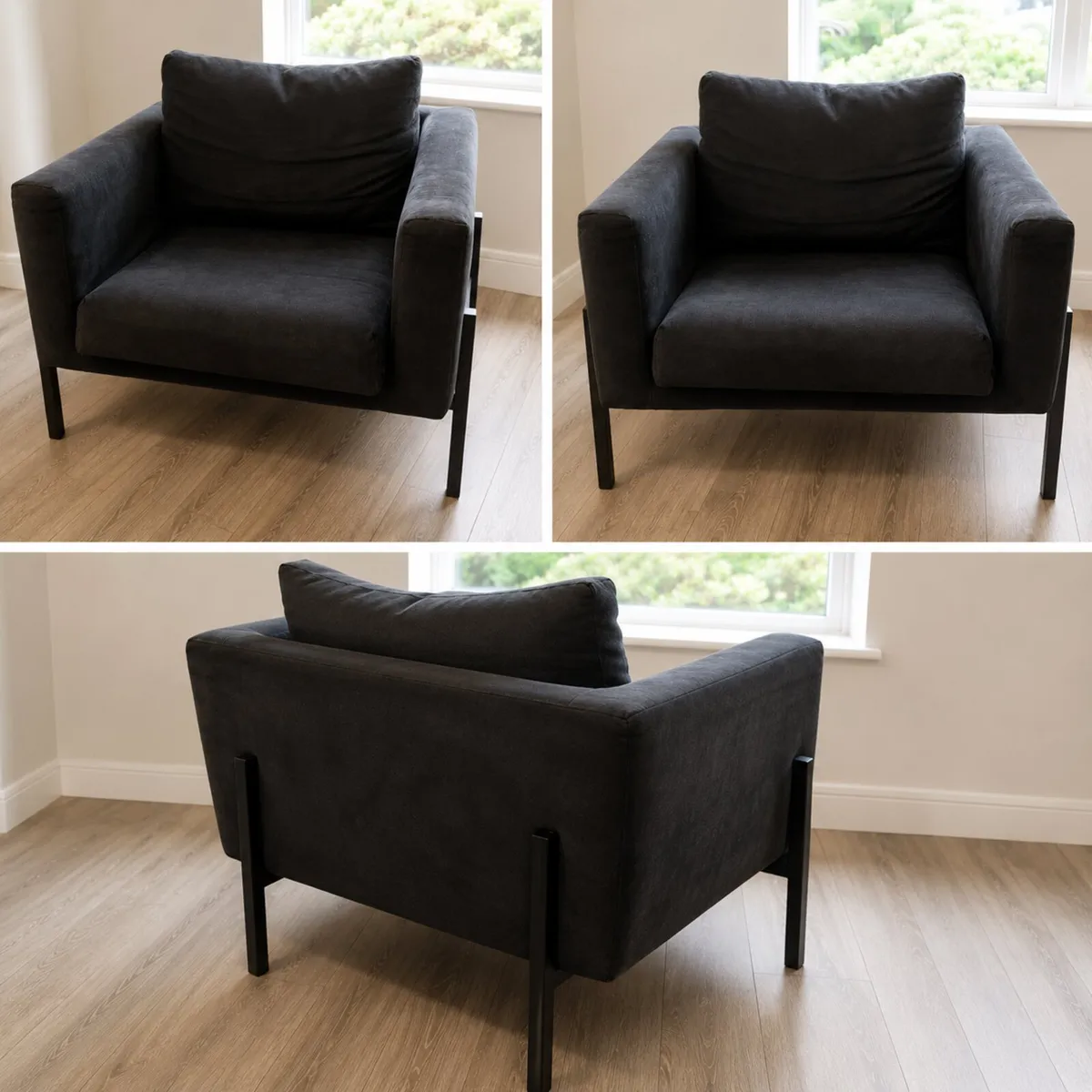 IKEA Armchair / Lounge Chair - Very Dark Navy/Blac - Image 2