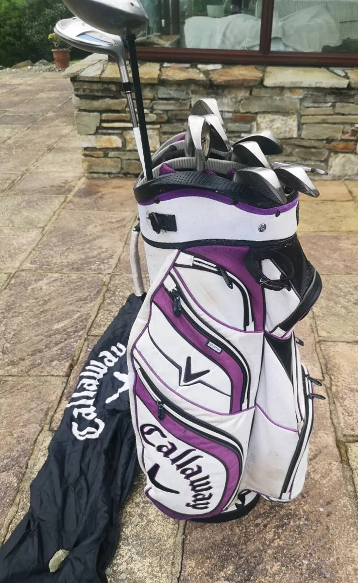 Ladies Set, 3 x woods, 8 x irons, putter & cartbag - Image 2