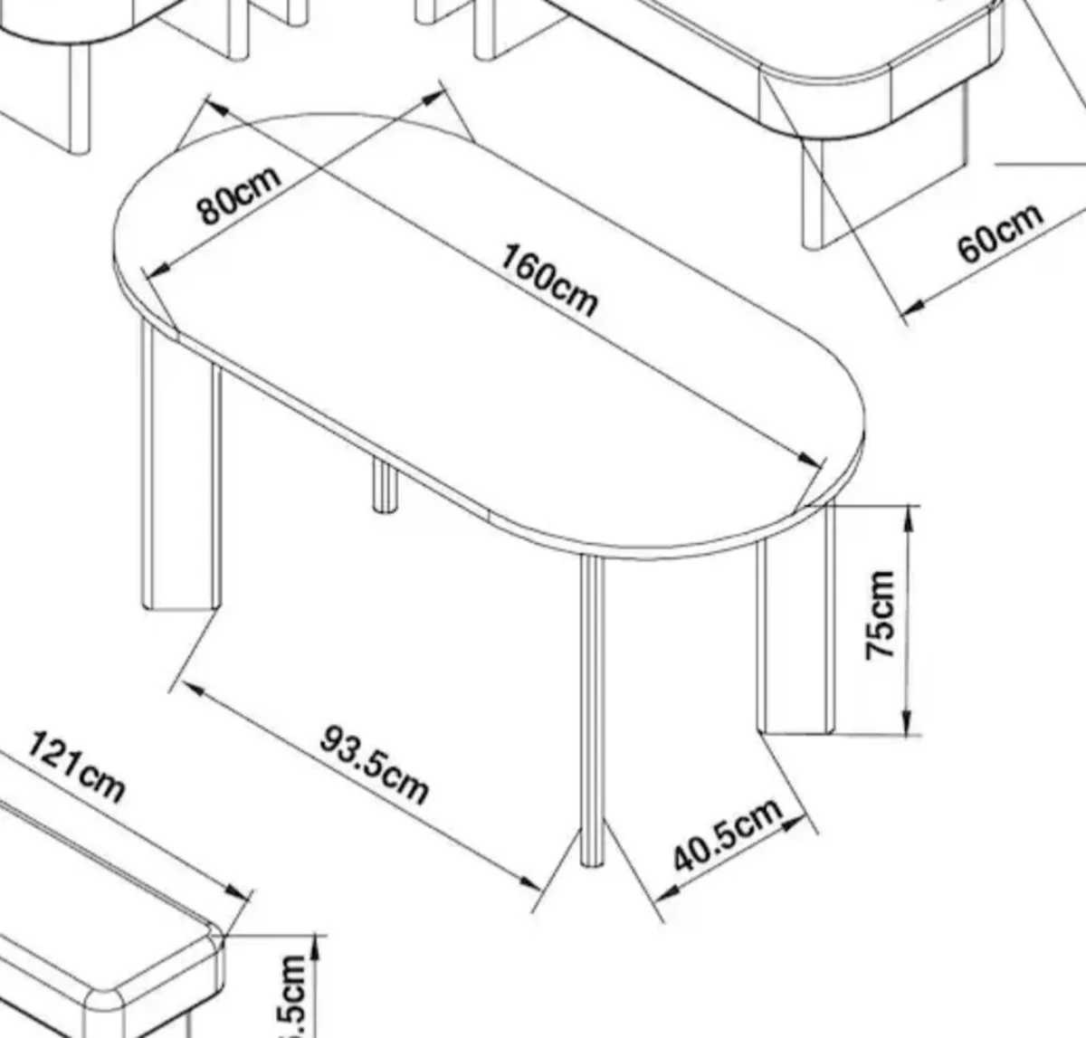 Dining Table - unused - Image 2